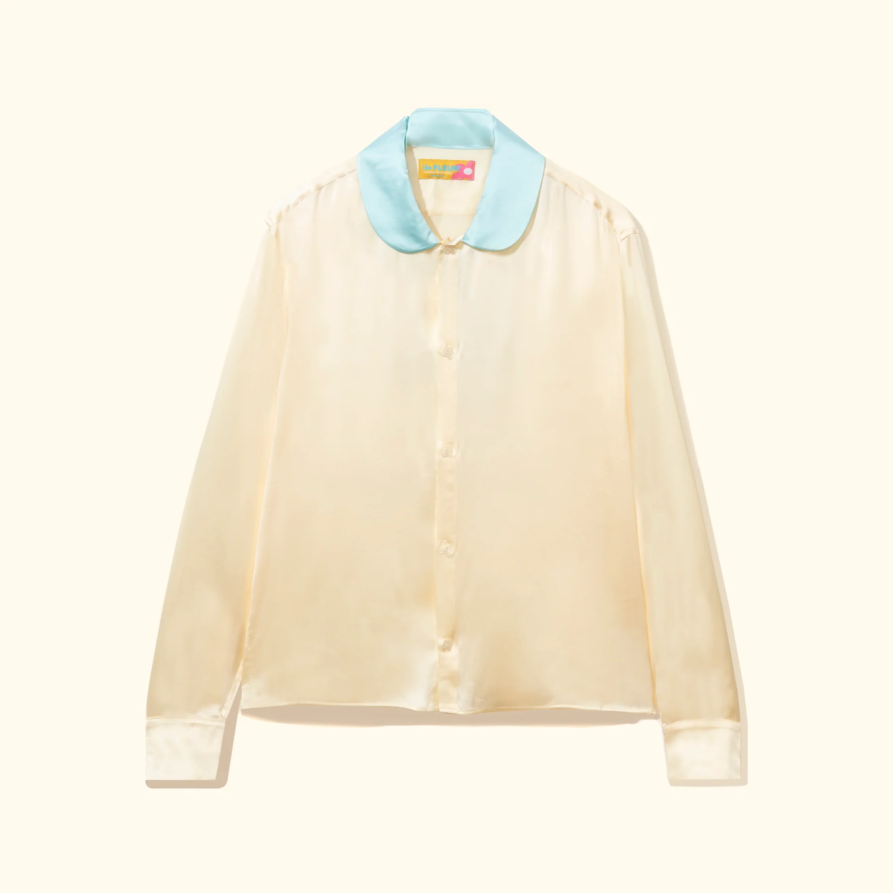 Call Me Long-Sleeve Button-Up Blue