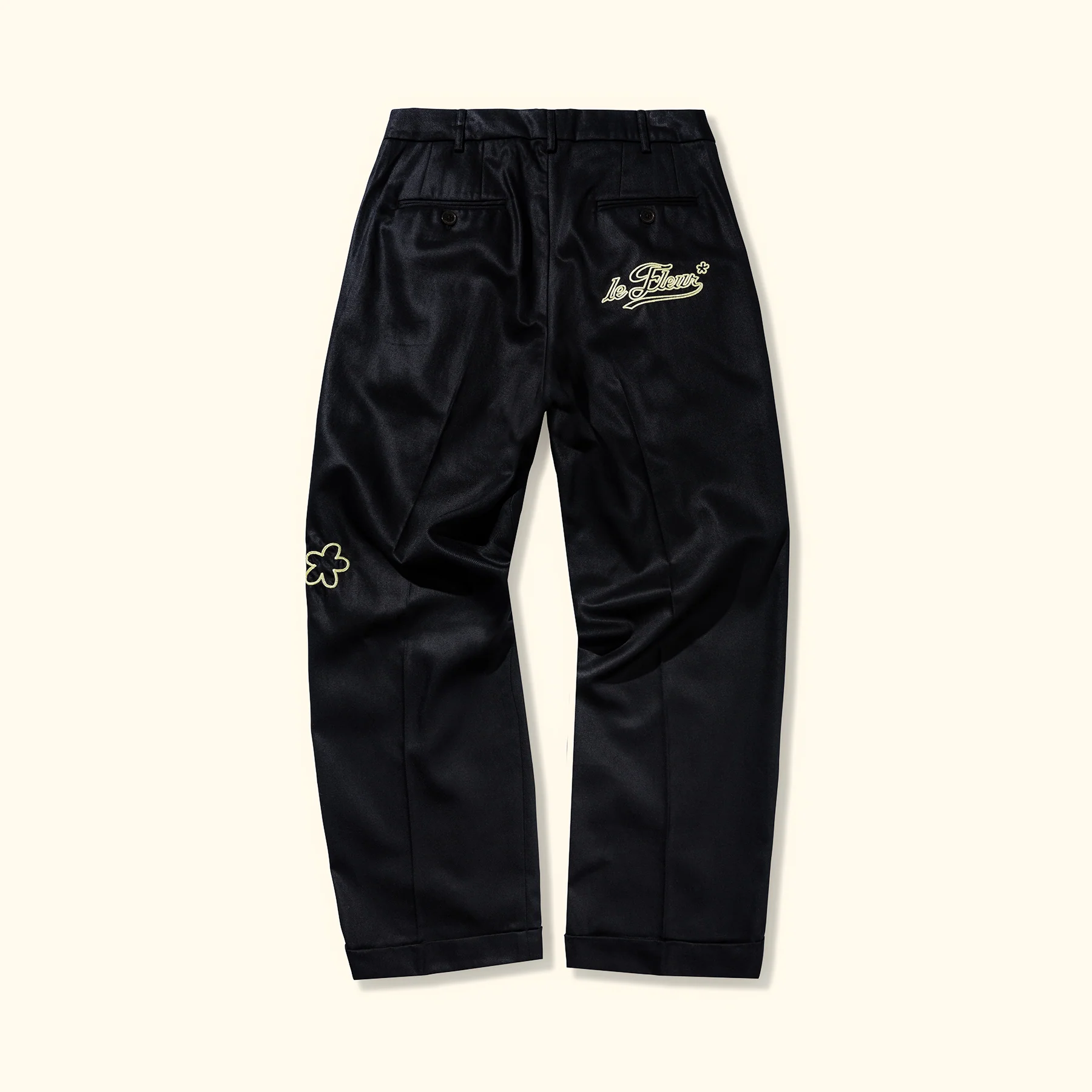 Chainstitch Trousers Black - Image 2