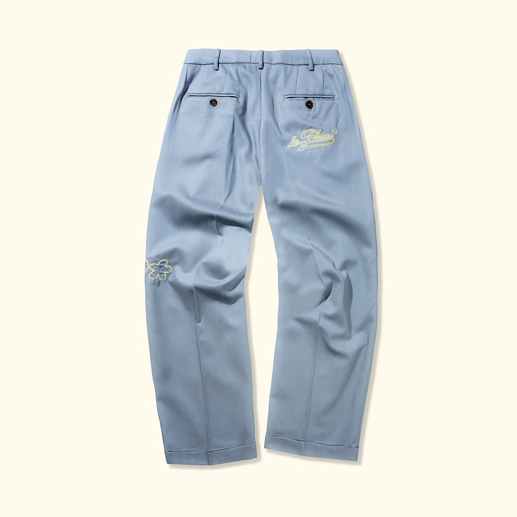 Chainstitch Trousers Blue - Image 2