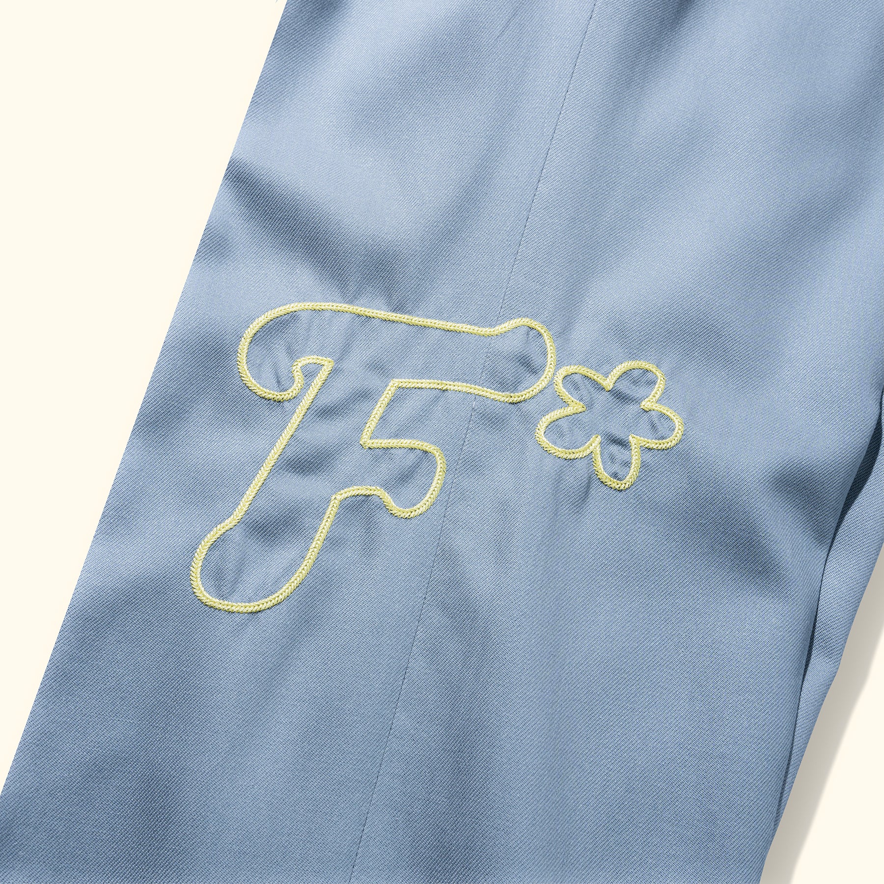 Chainstitch Trousers Blue - Image 4