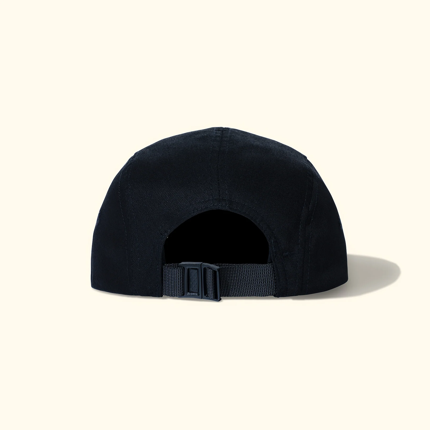 Cursive Patch Camp Hat Black - Image 3