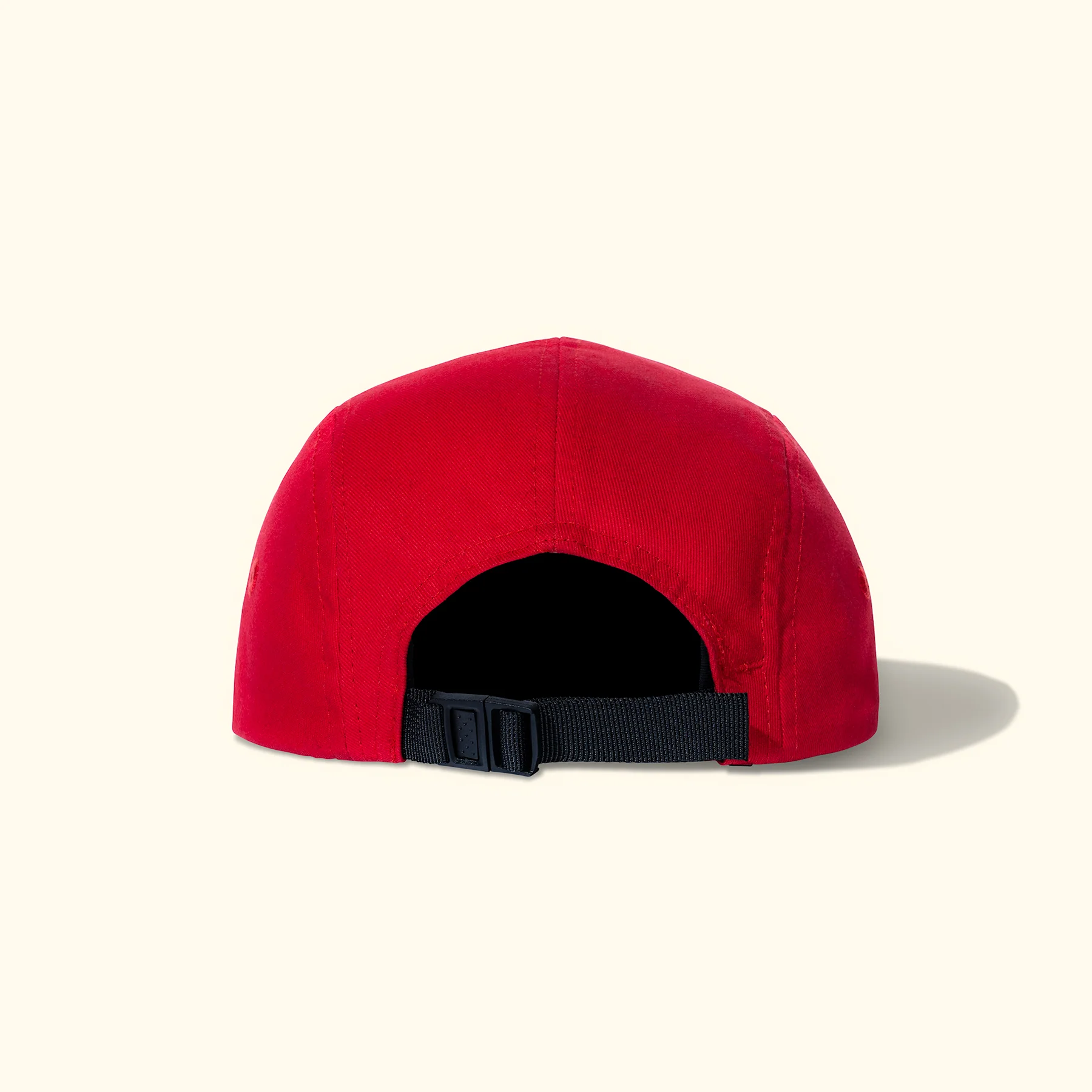 Cursive Patch Camp Hat Red - Image 3