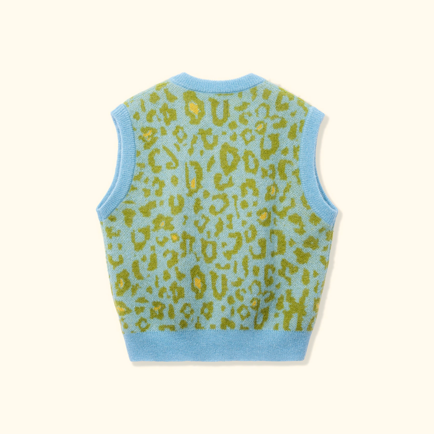 Fleur Camo Sweater Vest Blue/Green - Image 2