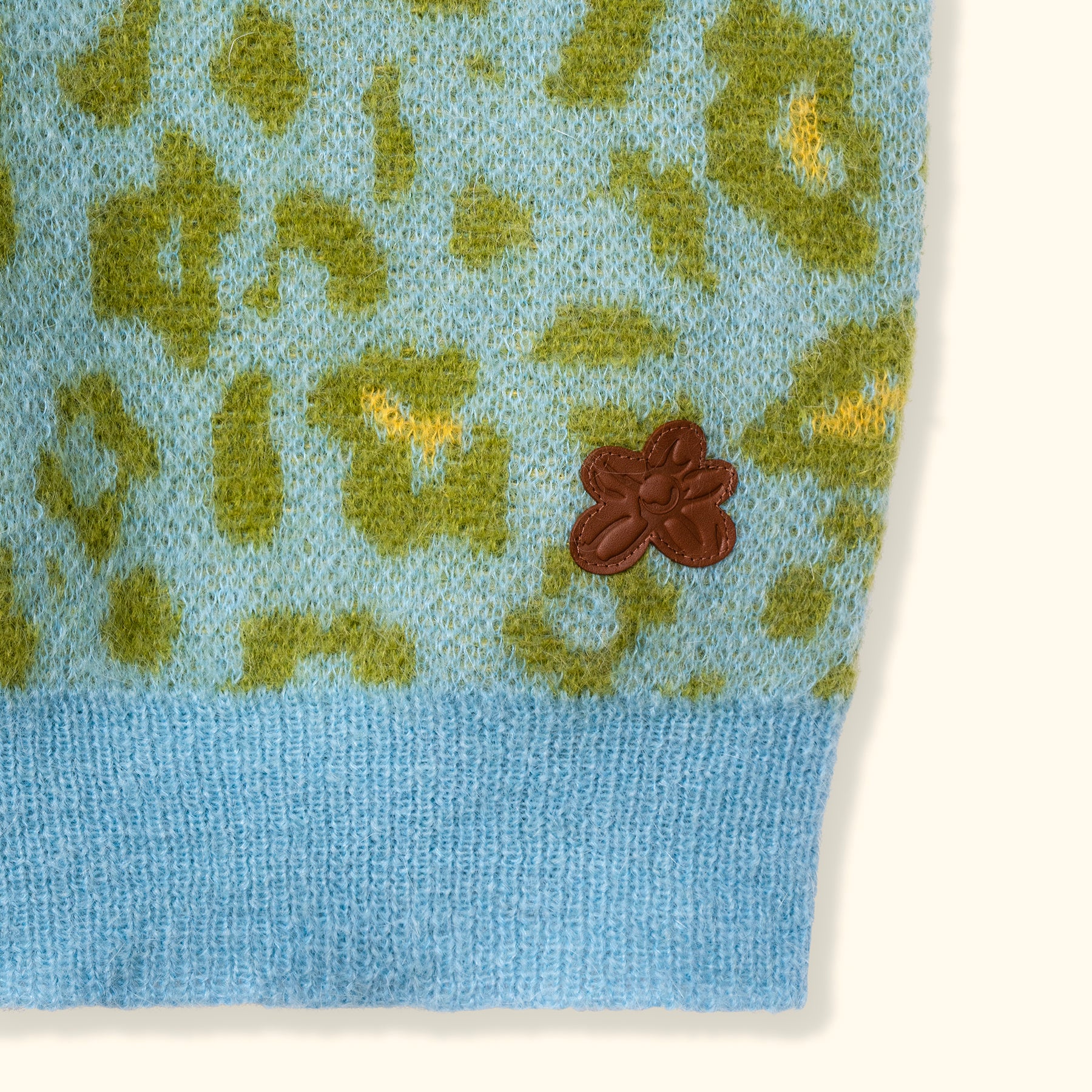 Fleur Camo Sweater Vest Blue/Green - Image 3