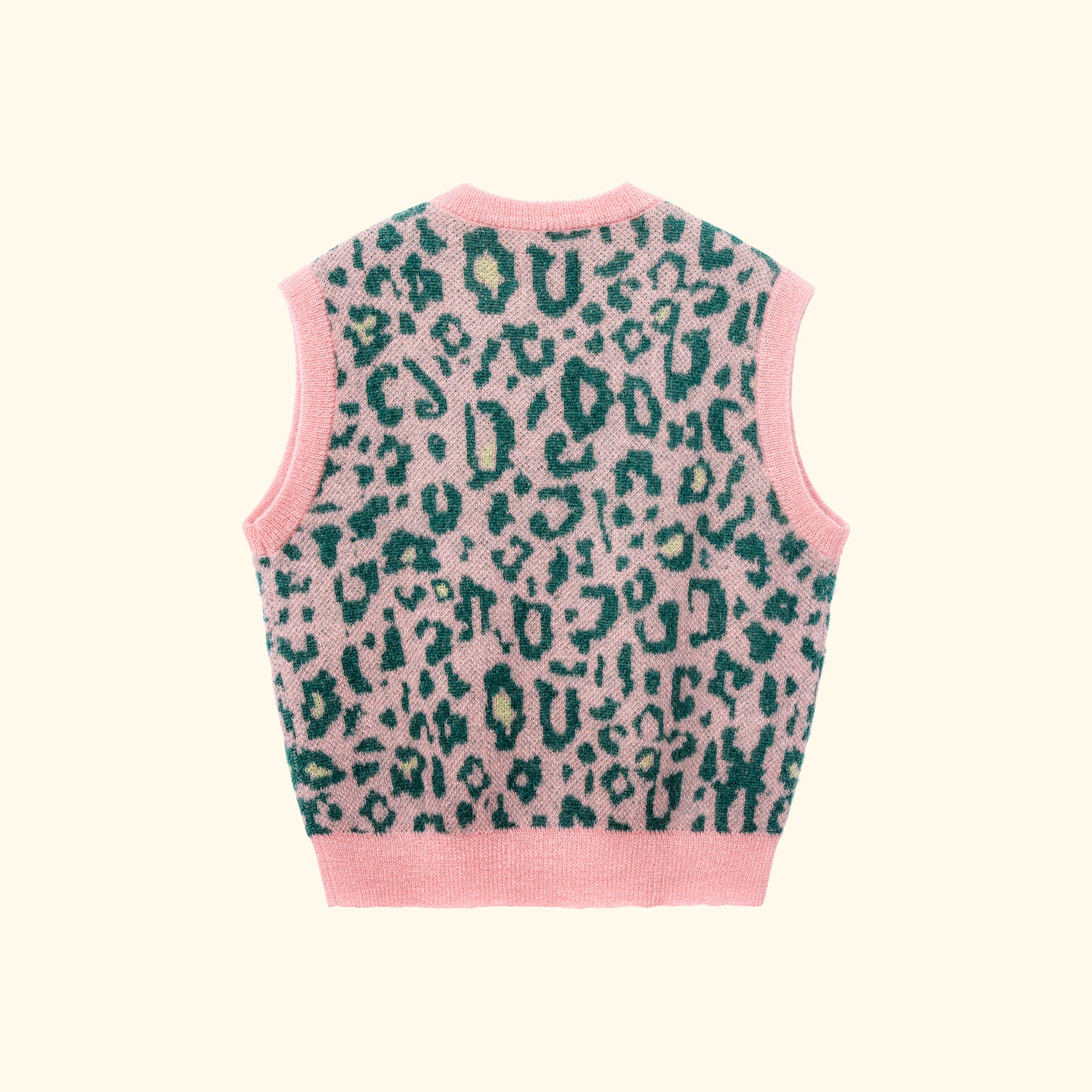Fleur Camo Sweater Vest Pink/Green - Image 2