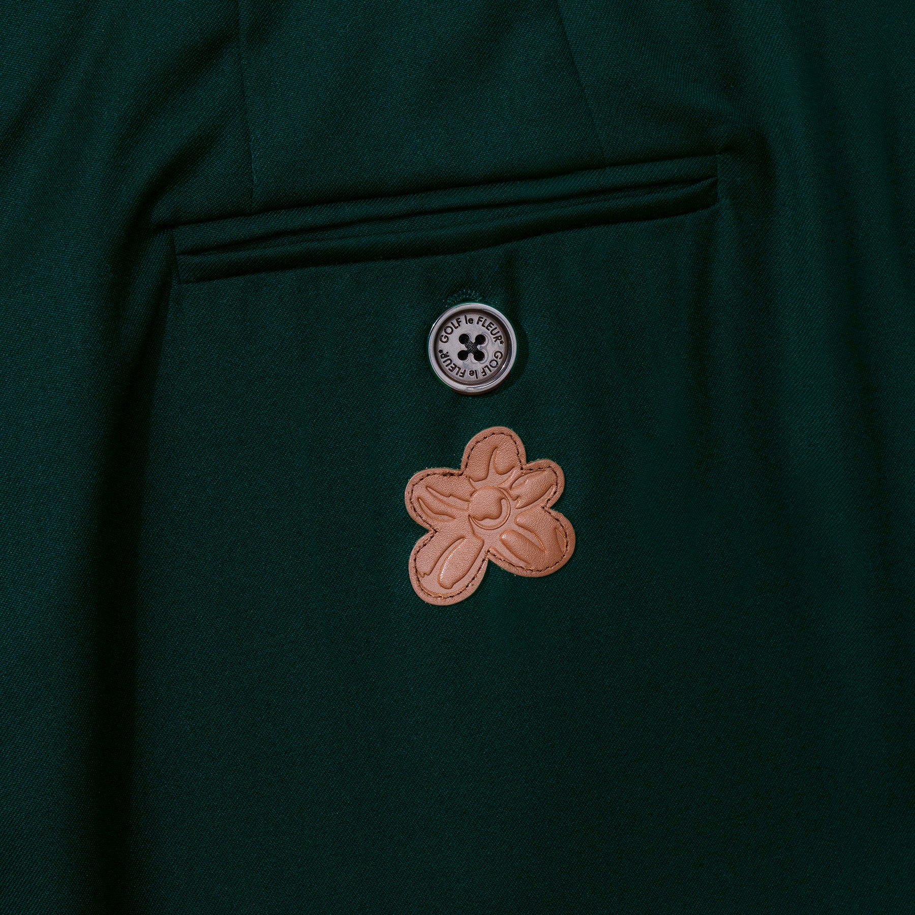 Double Pleated Trousers Green - Image 3