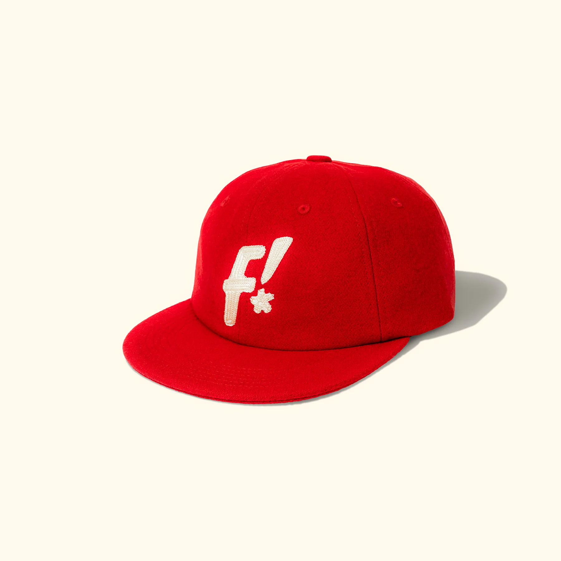 F! Patch 6 Panel Hat Red - Image 2