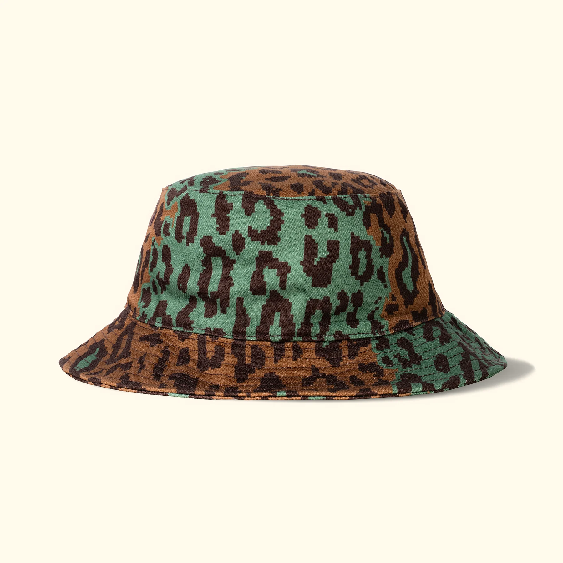Fleur Camo Bucket Hat Brown - Image 3