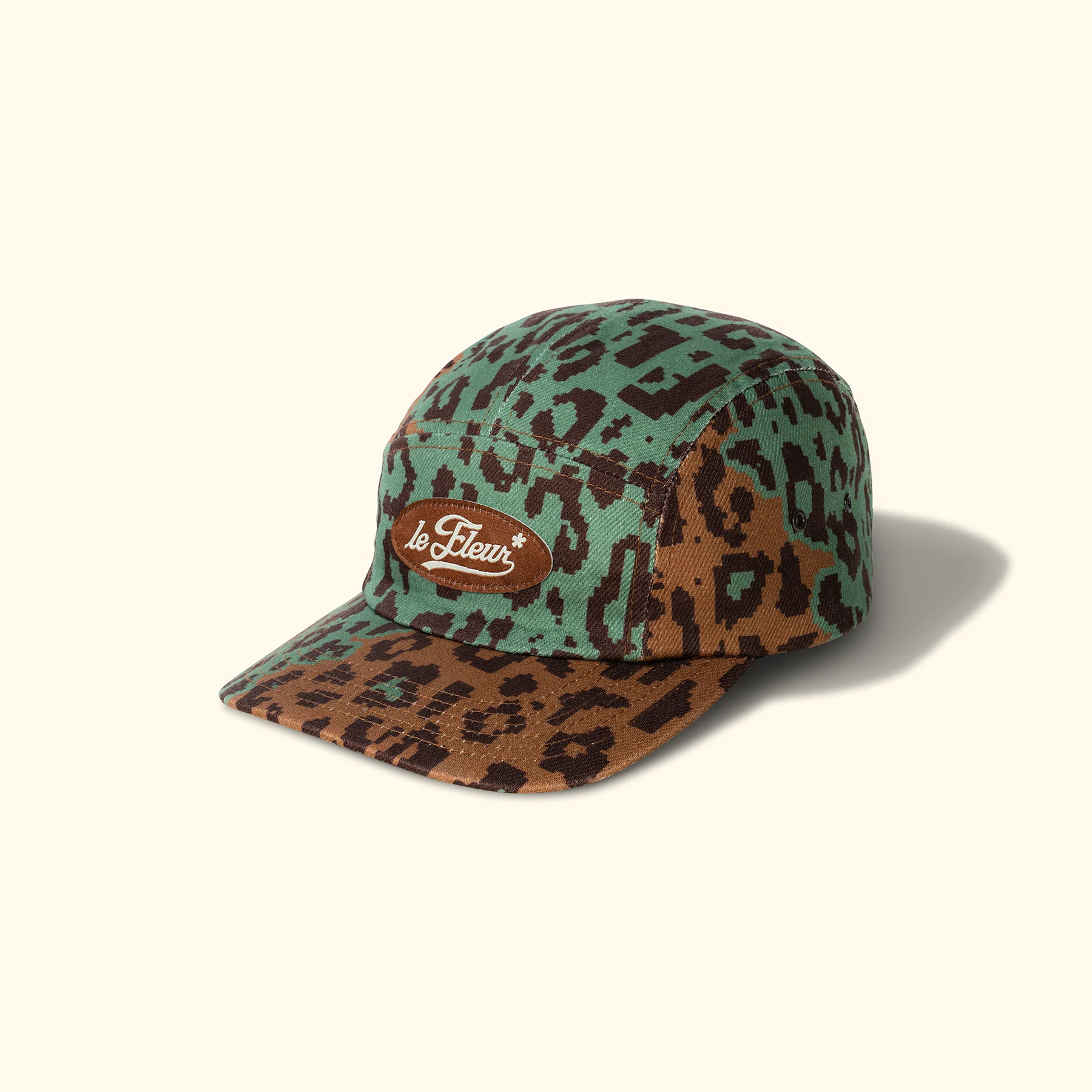 Fleur Camo Camp Hat Brown - Image 2