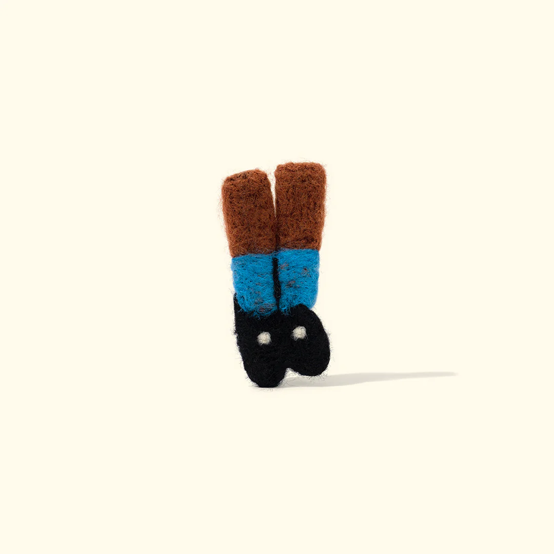 Felt Loafer Pin Blue