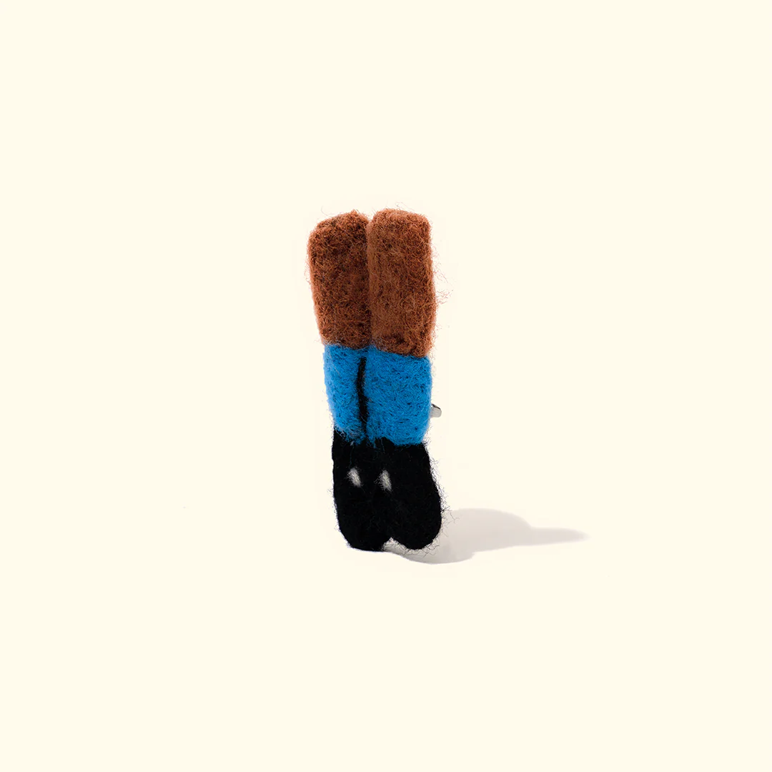 Felt Loafer Pin Blue - Image 2