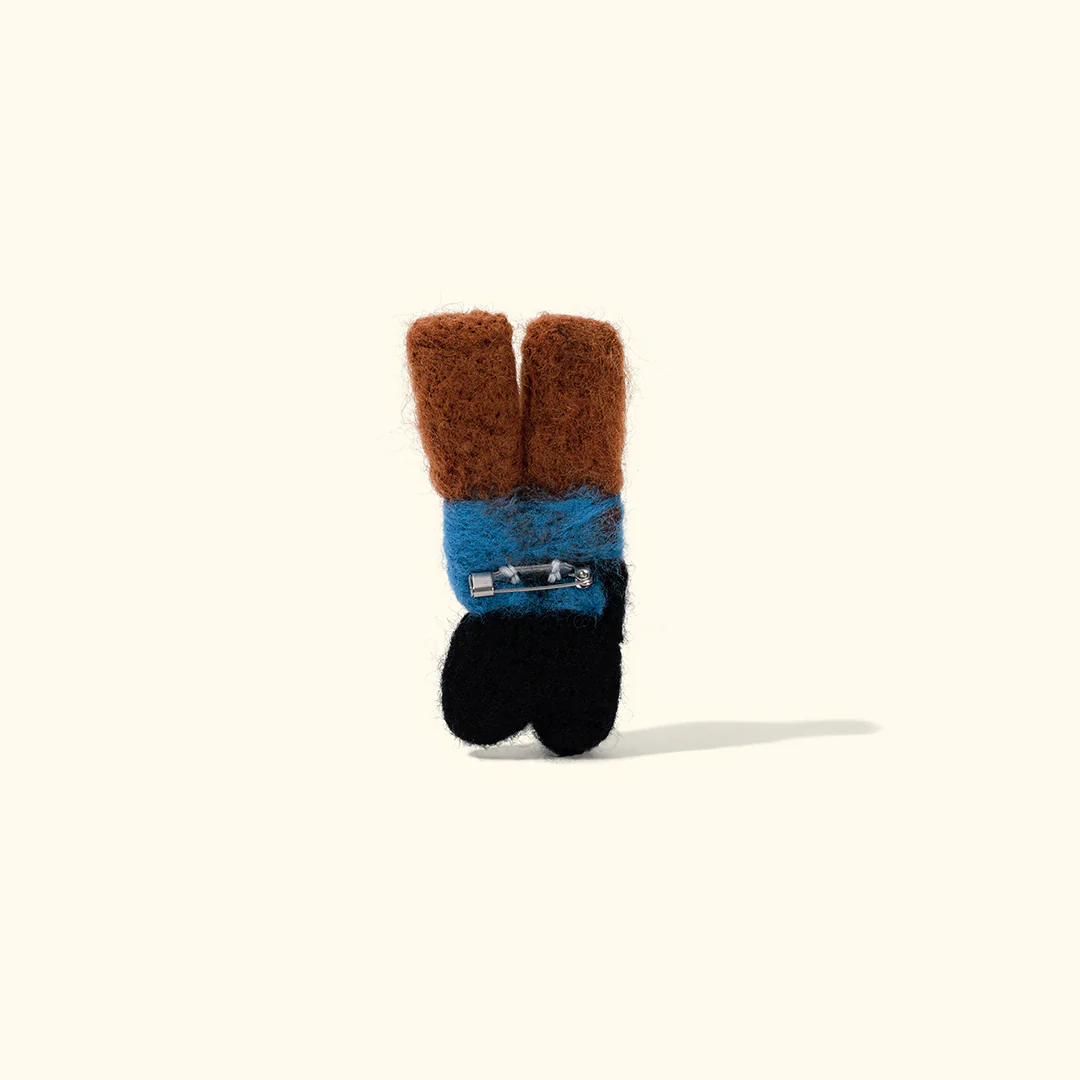 Felt Loafer Pin Blue - Image 3