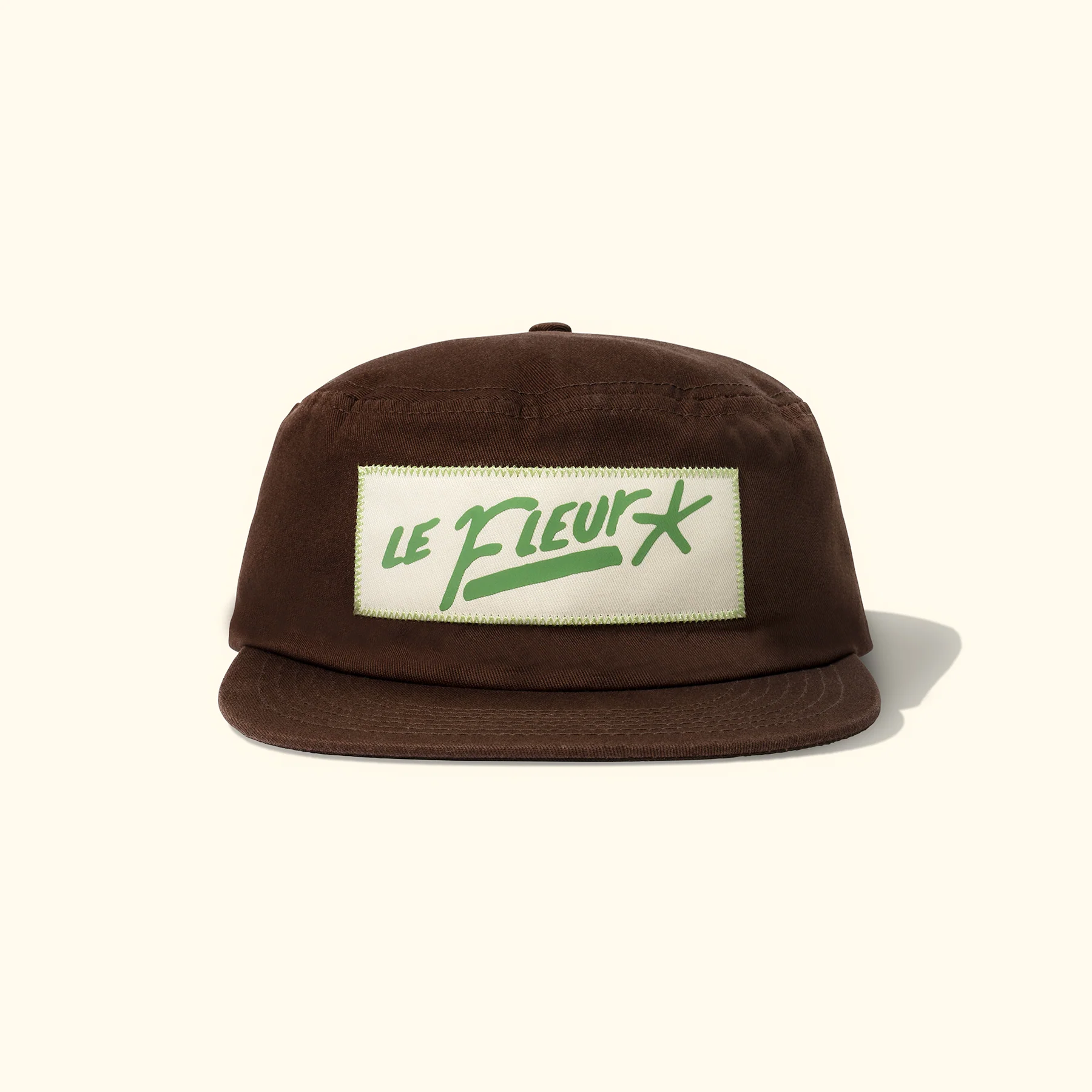 Nameplate Pillbox Hat Brown