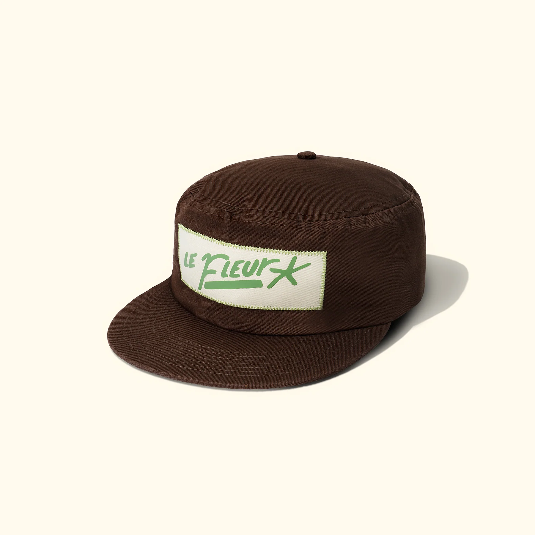 Nameplate Pillbox Hat Brown - Image 2