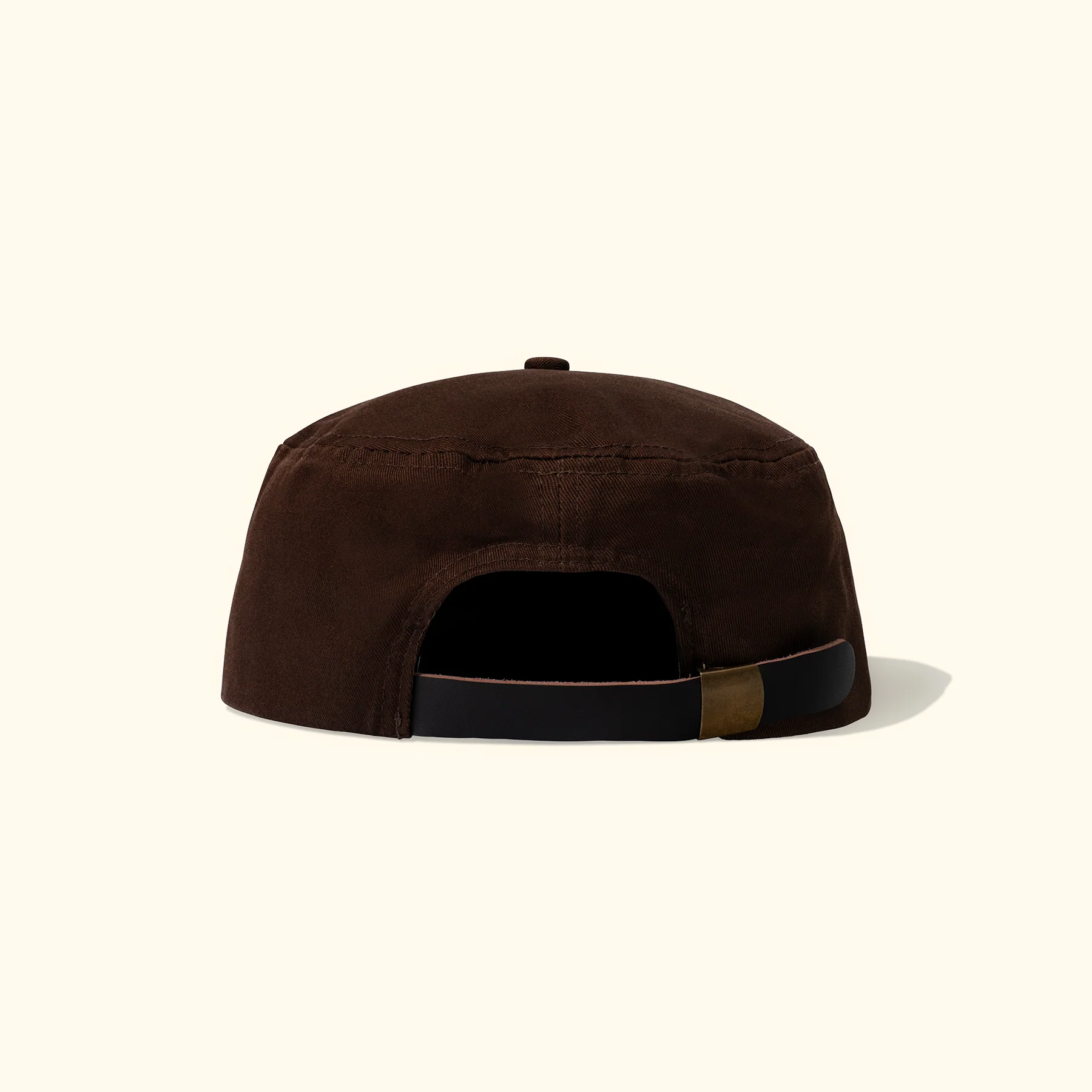 Nameplate Pillbox Hat Brown - Image 3