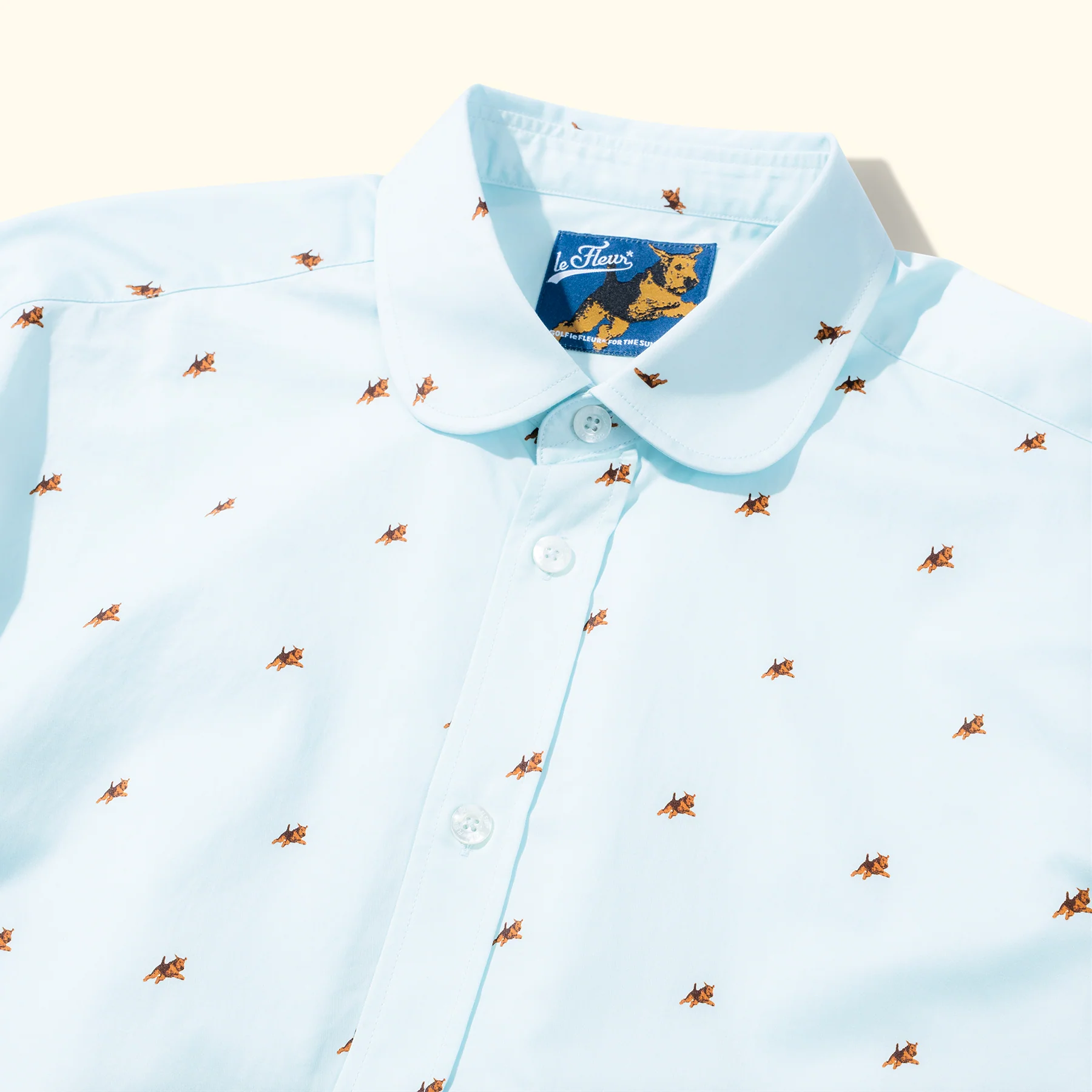 Round Collar Long-Sleeve Blue Darryl - Image 2