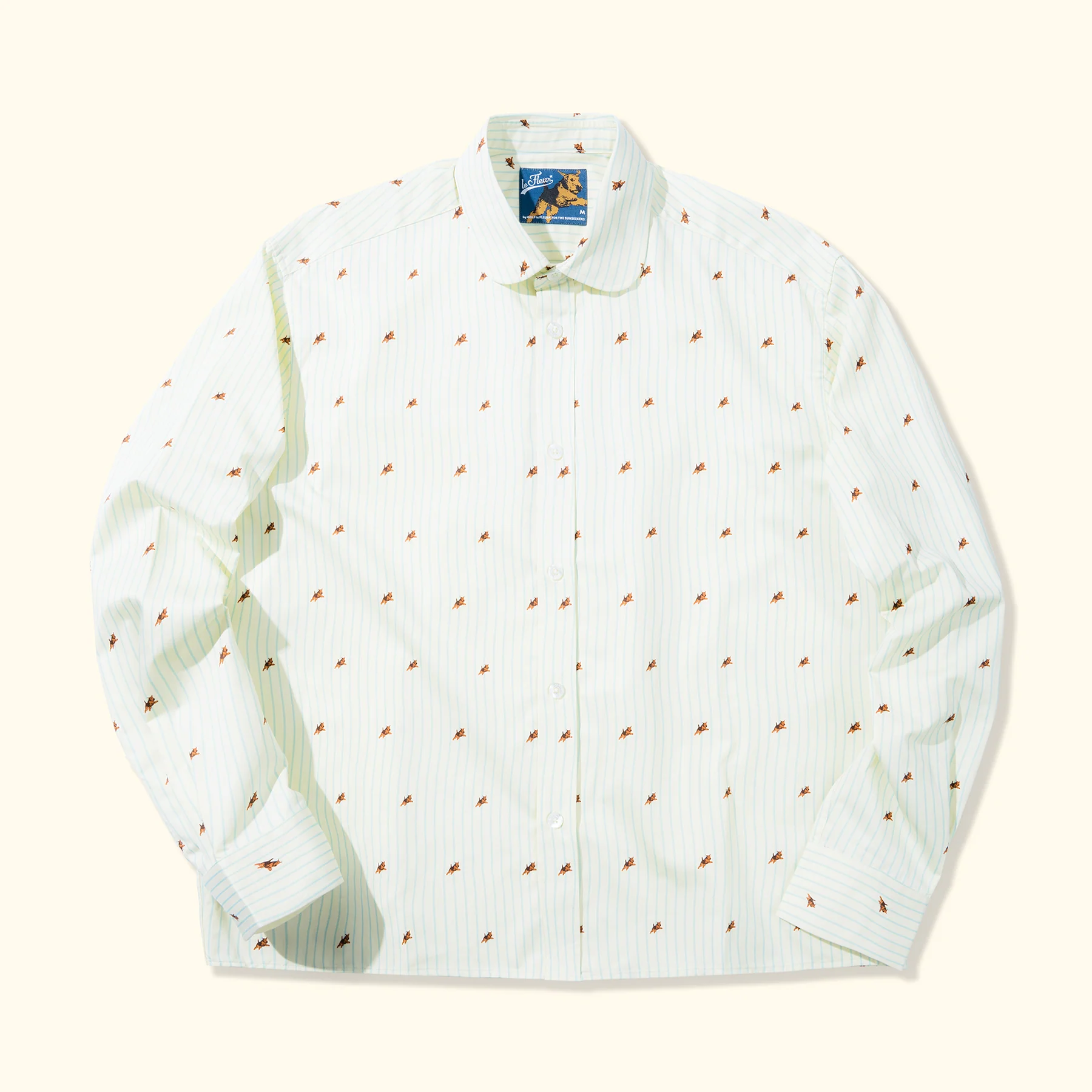 Round Collar Long-Sleeve Stripe Darryl