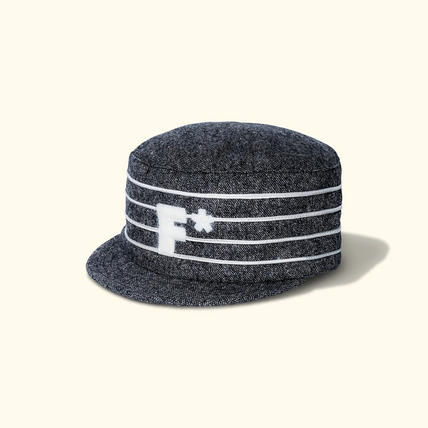 Speckled Wool Pillbox Hat Black - Image 2