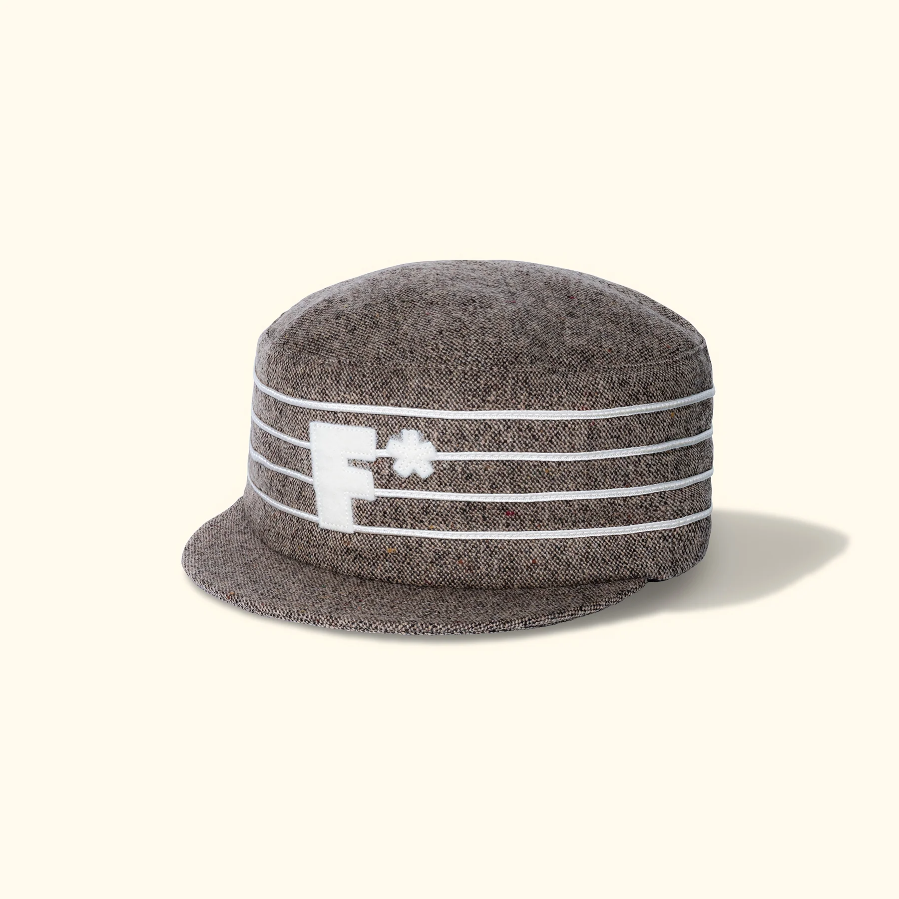Speckled Wool Pillbox Hat Brown - Image 2