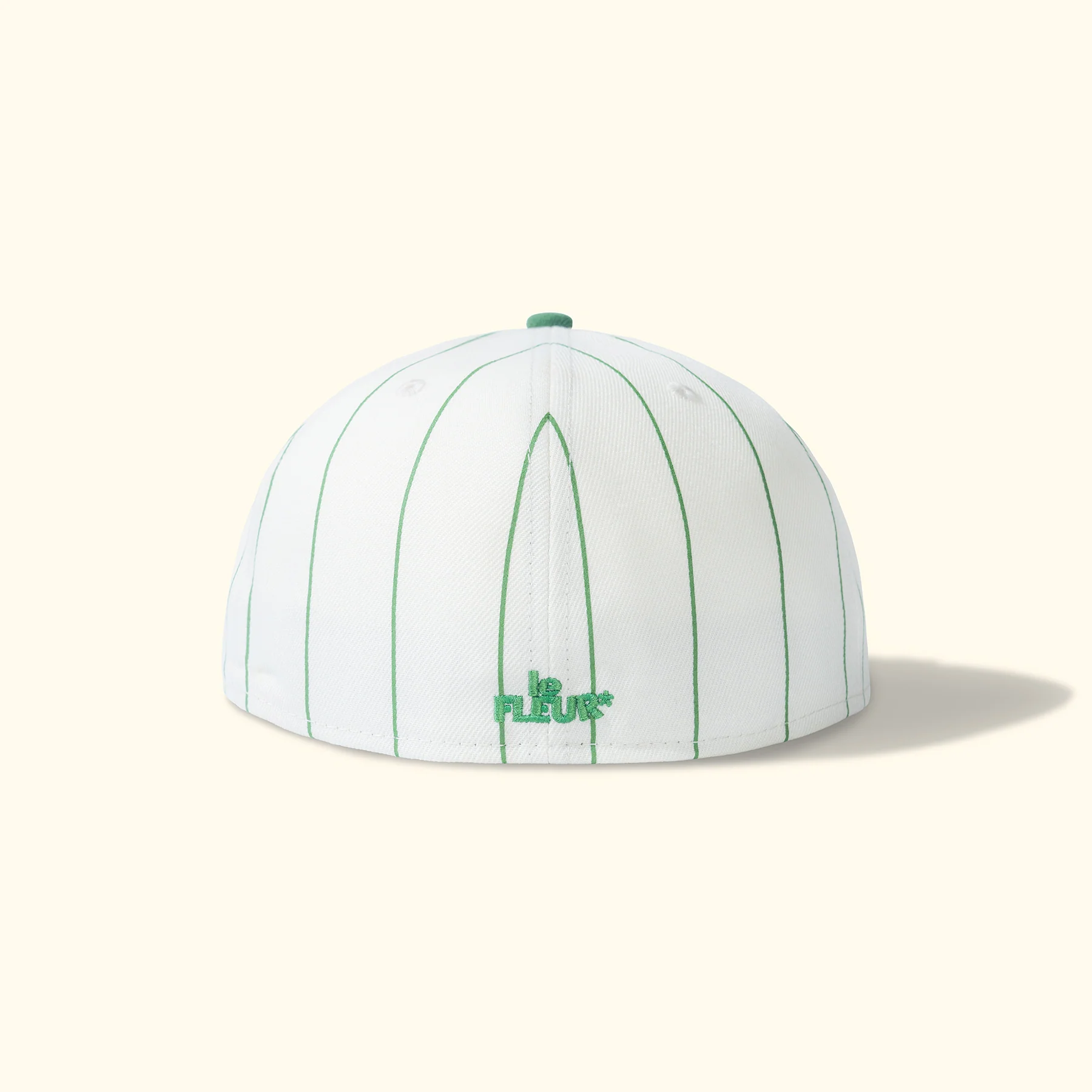Striped F* Fitted Hat Green - Image 3