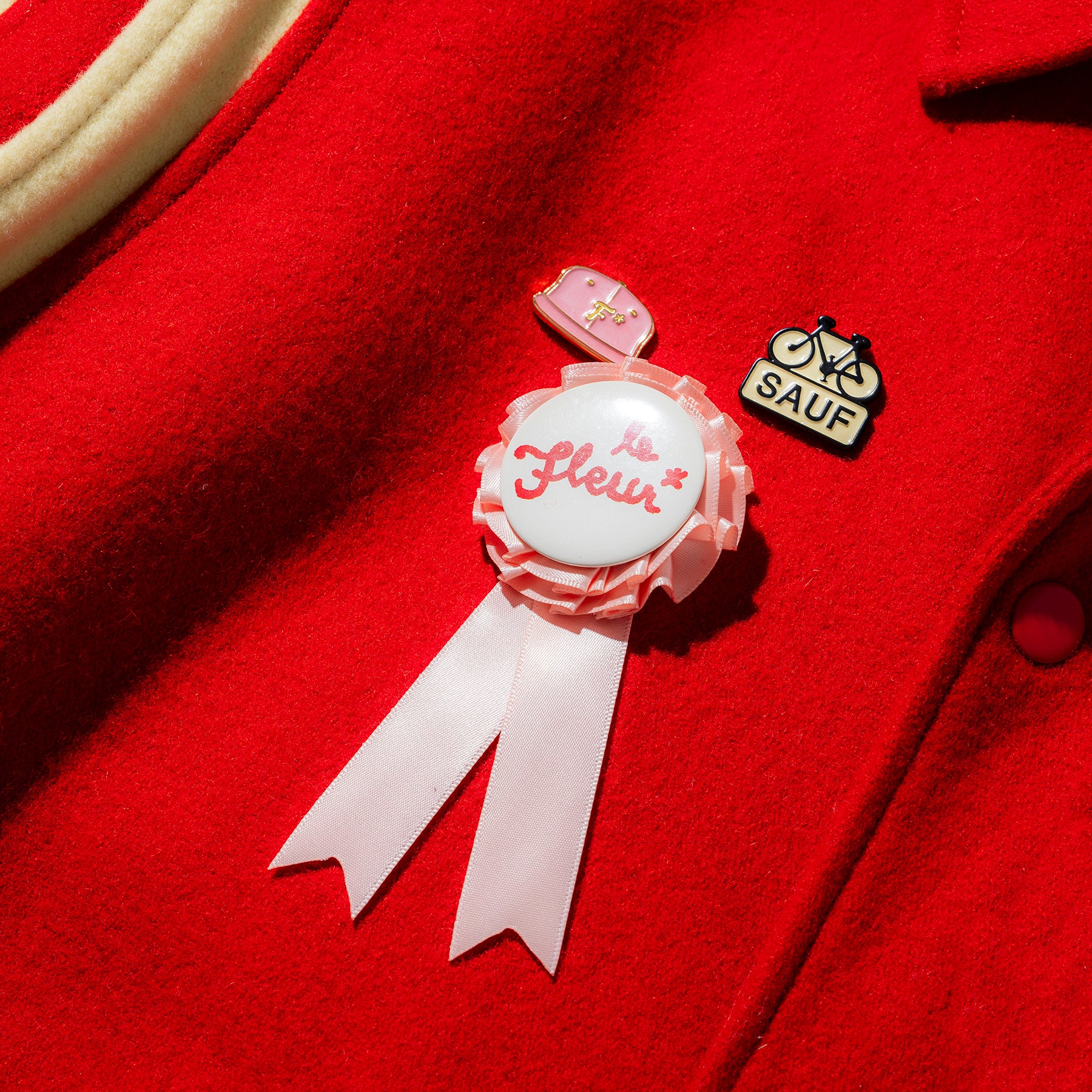 Petalers Varsity Jacket Red - Image 2