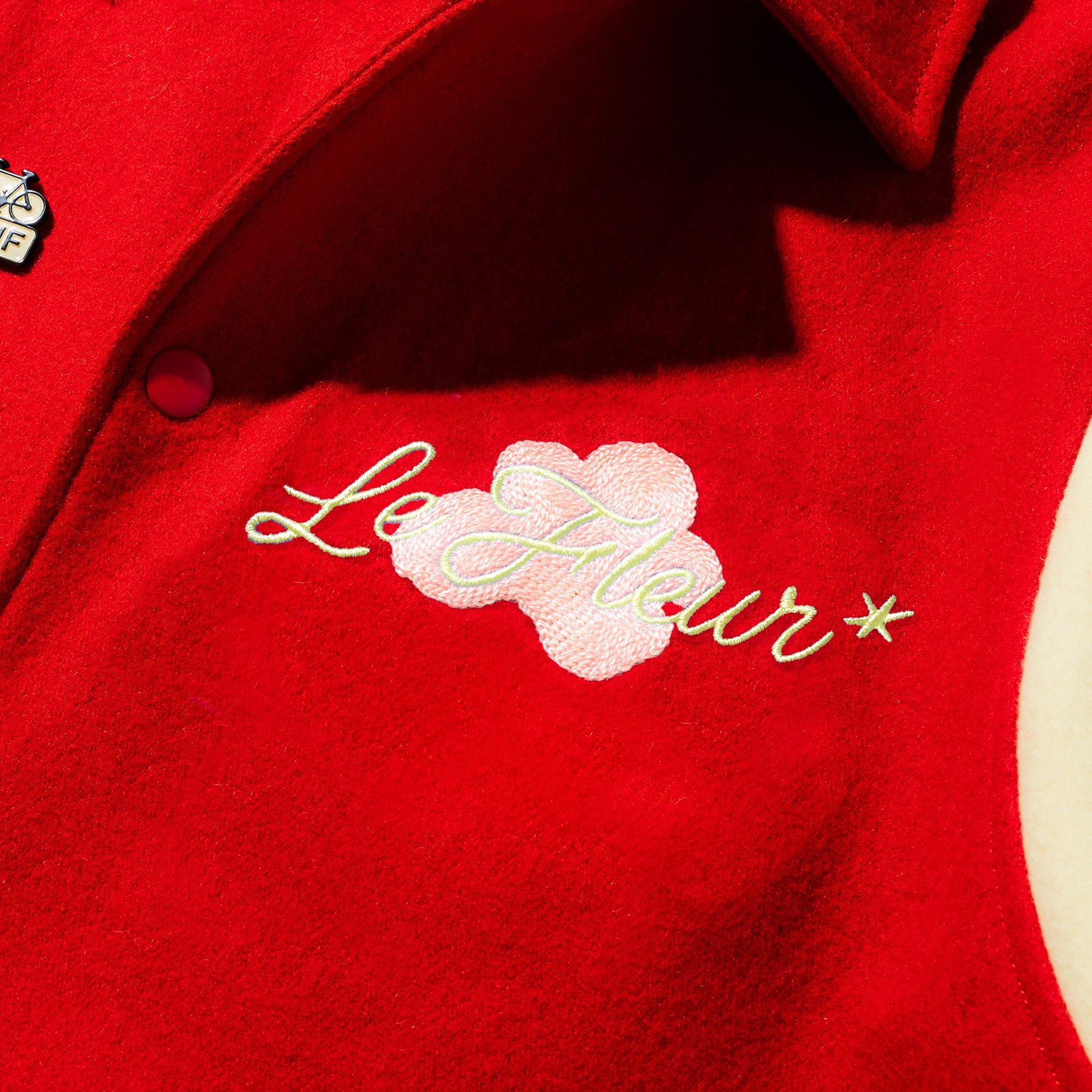 Petalers Varsity Jacket Red - Image 3