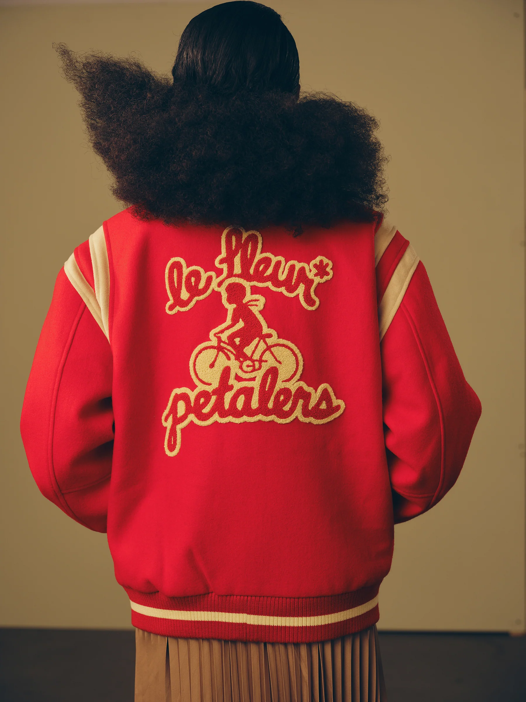 Petalers Varsity Jacket Red - Image 7