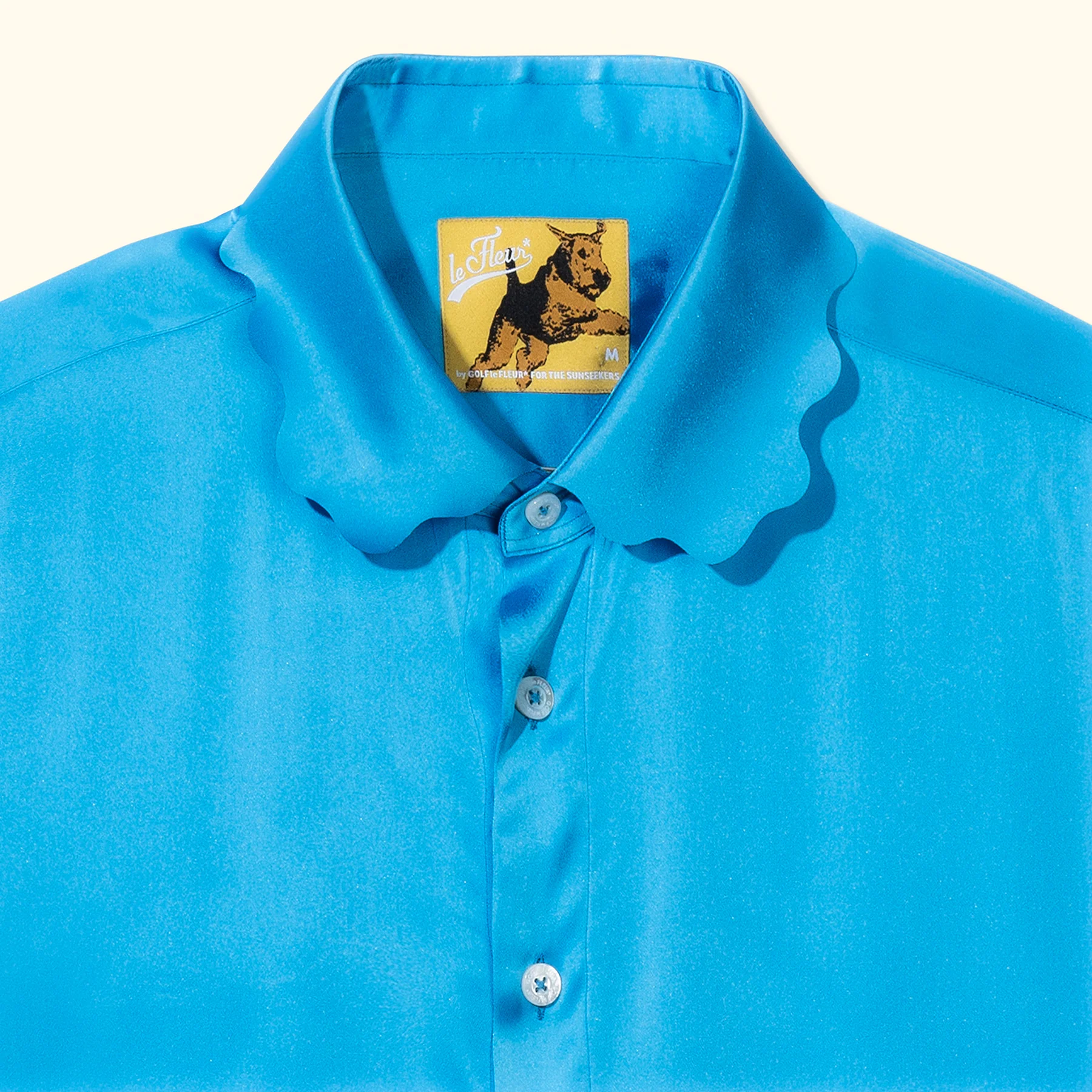 Satin Long-Sleeve Blue - Image 3